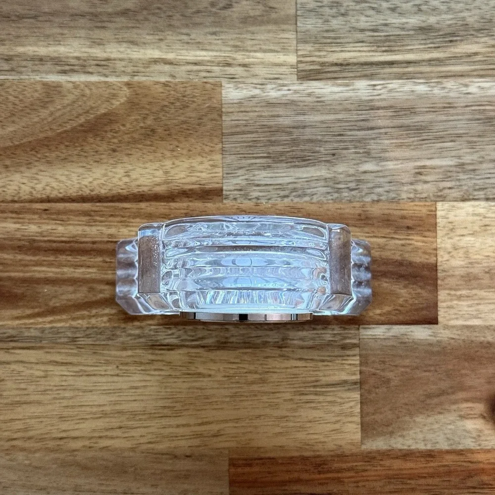 VTG Waterford‎ Ireland Crystal Abbey Clock Time Piece Working Tested Collectible